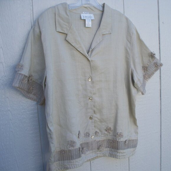 Jordan Linen Blouse - Picture 1 of 2